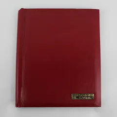 Vintage MCM Red Magic Magnetic Sheet Photo Album 20 Page 9.7"x11.3"