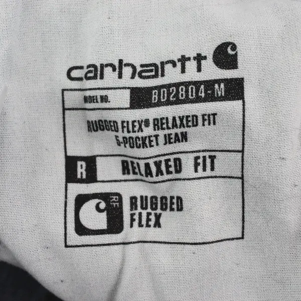 Carhartt Mens 40x32 Blue Relaxed Fit Straight Leg Denim Jeans Rugged Flex
