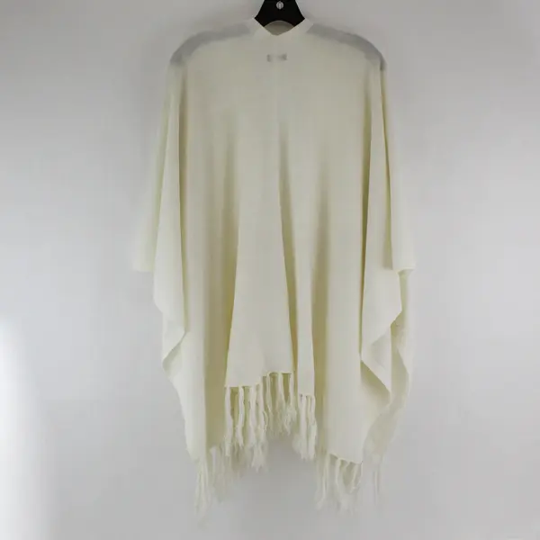 Merona Women's One Size Ivory Acrylic Fringe Shawl Wrap Scarf