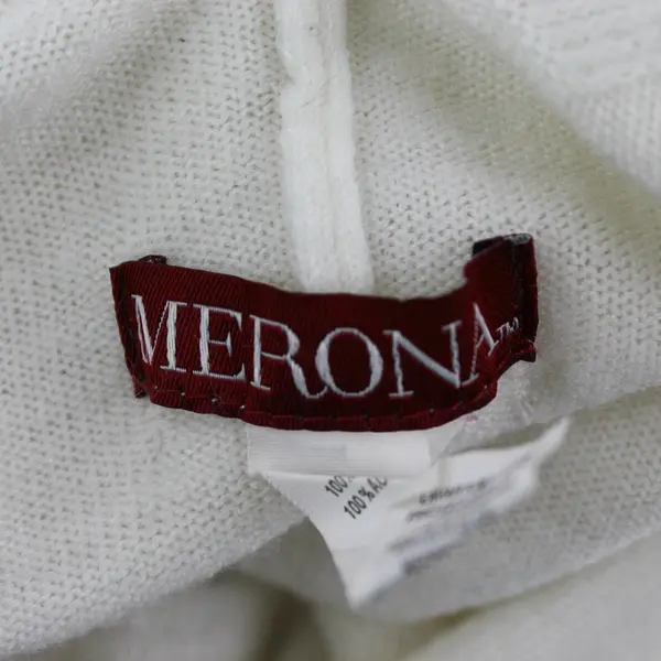 Merona Women's One Size Ivory Acrylic Fringe Shawl Wrap Scarf