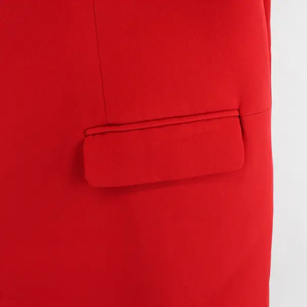 PrettyGarden Women's XXL Red One Button Front Lined Long Blazer