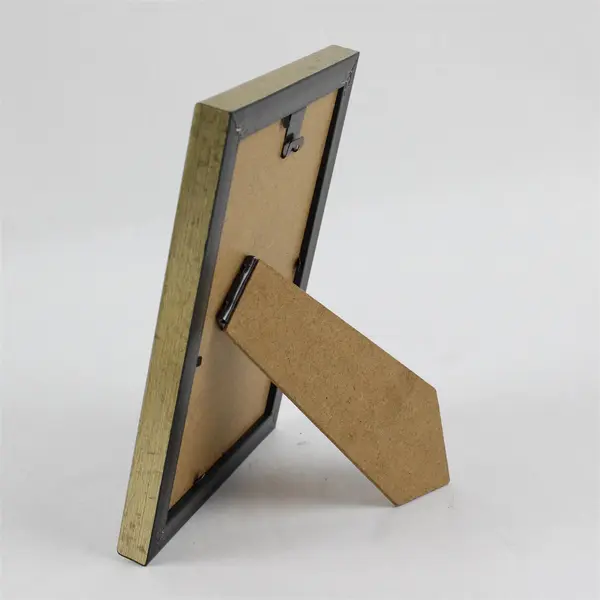 Lot of 2 Gold Finish MDF Tabletop Picture Frames 4"x6"