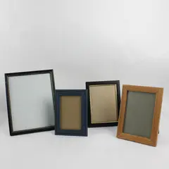 Lot of 4 MDF Tabletop Picture Frames Various Sizes FLAWED