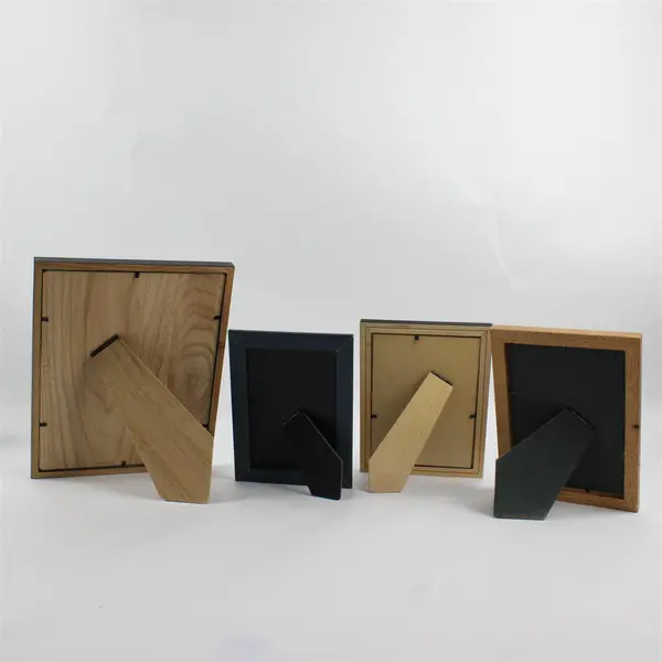 Lot of 4 MDF Tabletop Picture Frames Various Sizes FLAWED