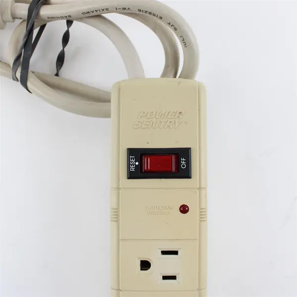Power Sentry 6 Outlet Surge Protector Power Strip Used Untested