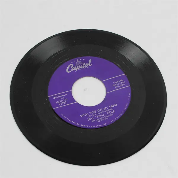 Lot of 4 Nat King Cole Capitol 7" 45 RPM Vinyl Records w/ Sleeves