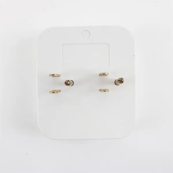 White 6-Outlet Grounded Wall Adapter