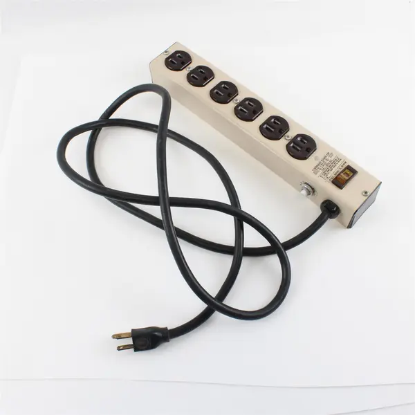 Temporary Power Tap 6 M15-6 6-Outlet Heavy-Duty Power Strip