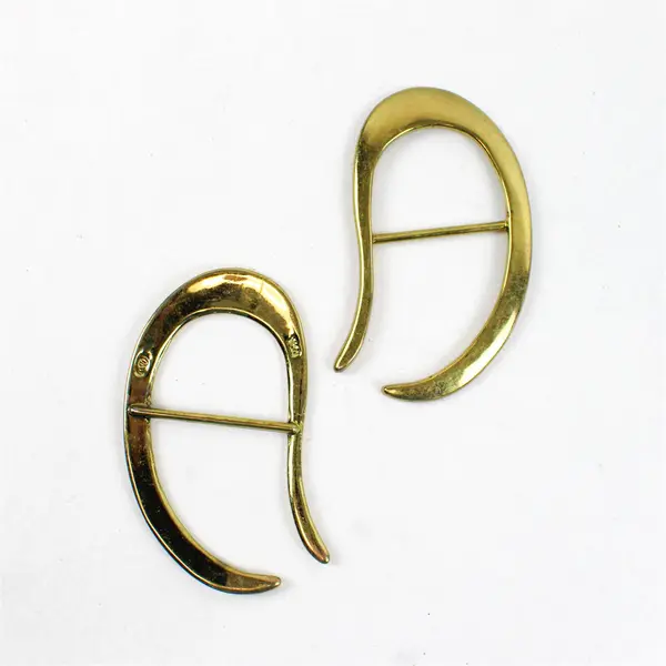 Lot of 14 Vintage Metal Buckles Hardware Gold Silver Tone Sewing