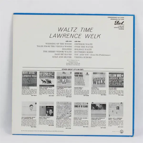  Lawrence Welk Waltz Time 12" Vinyl Record