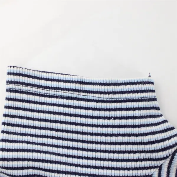 Genuine Sonoma Jean Company Blue and White Striped Short Sleeve Top Women's S