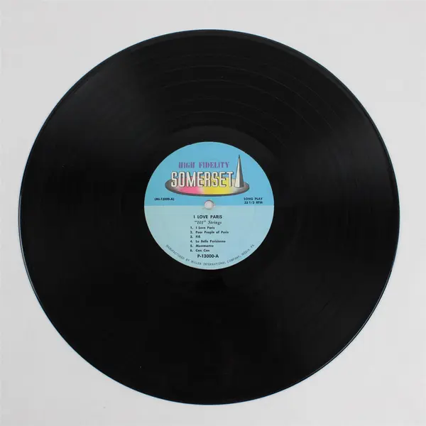 101 Strings I Love Paris Somerset P-13000 12" Vinyl LP