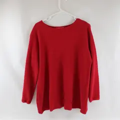 Woman Within Women's 2X Red Pullover Knitted Sweater