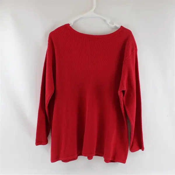 Woman Within Women's 2X Red Pullover Knitted Sweater