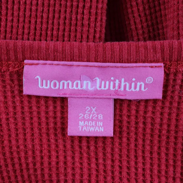 Woman Within Women's 2X Red Pullover Knitted Sweater