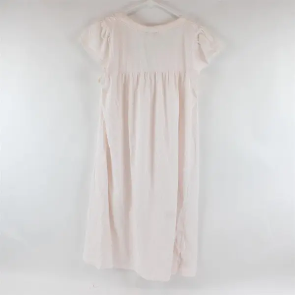 Miss Elaine Light Pink Embroidered Floral Nightgown Size S