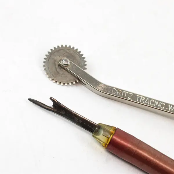 Lot of 4 Dritz Tracing Wheel Marchant Ruler Sewing Accessories Needle Threader