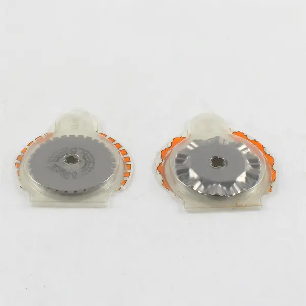 Lot of 2 Fiskars 45mm Rotary Replacement Blades in Cases