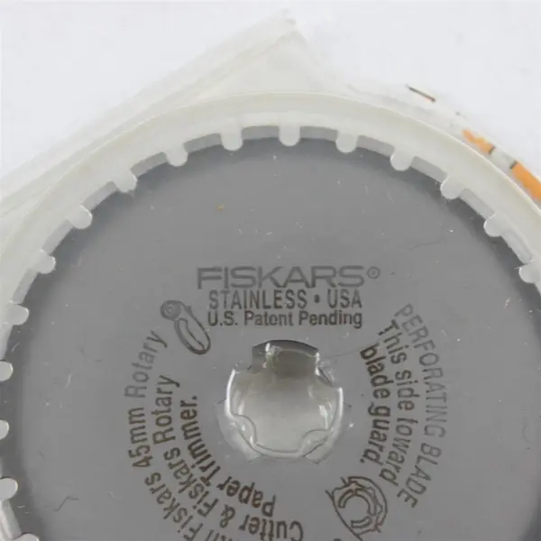 Lot of 2 Fiskars 45mm Rotary Replacement Blades in Cases