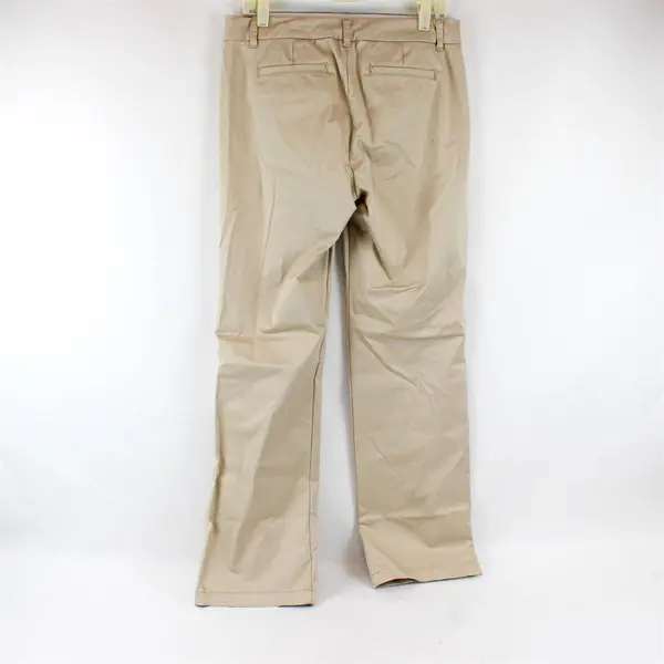 Charter Club Tan Full Length Mid Rise Straight Leg Pants Women's 8