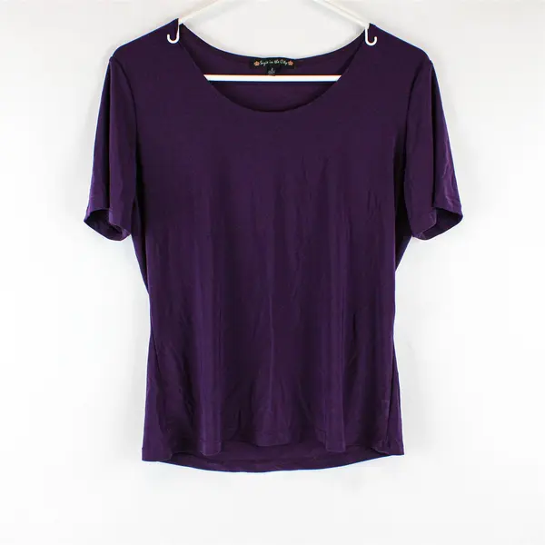 Suzie in the City Top Women's L Purple T-Shirt