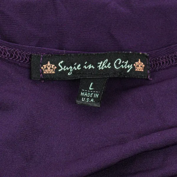 Suzie in the City Top Women's L Purple T-Shirt