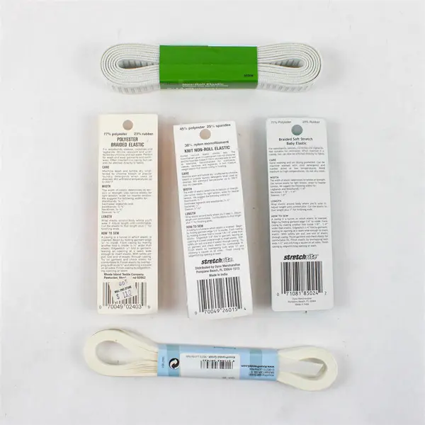 Lot of 5 Dritz Stretchrite Knorr Prandell Elastic Ribbon Sewing Notions