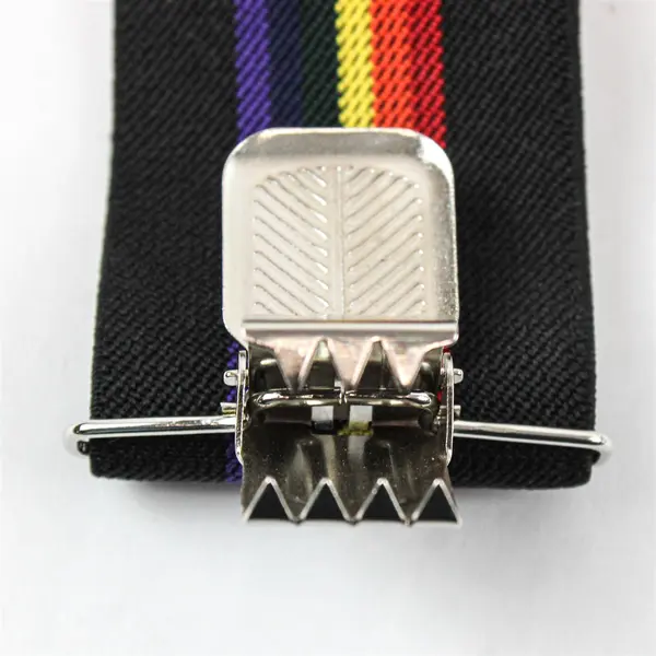 Welch Men's Retro Rainbow Elastic Suspenders 