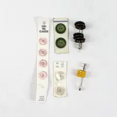 Lot of 5 B. Blumenthal Vintage Mixed Sewing Buttons Cards Pins
