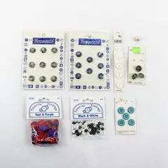 Lot of Mixed Sewing Buttons Vintage Assorted Craft Repair Collectible