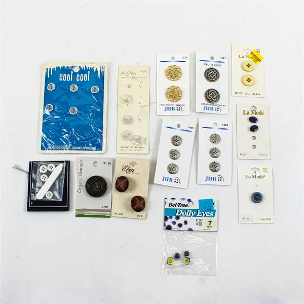 Vintage Burberry Button Packet Mixed Lot Sewing Buttons & Notions