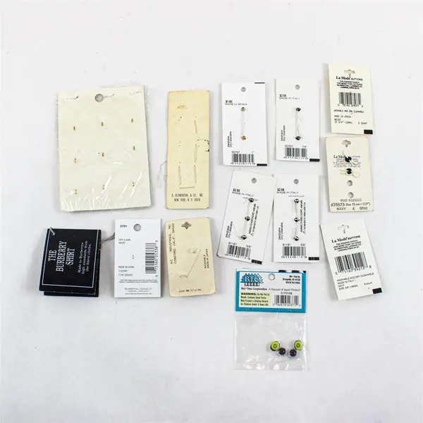 Vintage Burberry Button Packet Mixed Lot Sewing Buttons & Notions