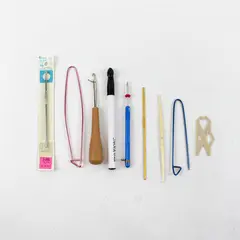 Lot of 9 Crochet Hooks & Accessories Needlecraft Supply