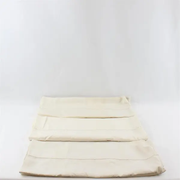 Lot Of 3 Charisma Wrinkle Shield Matching Solid White Standard Pillow Cases