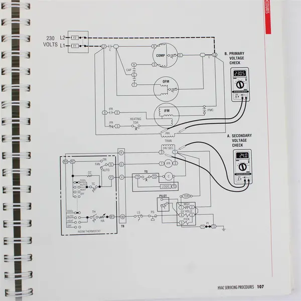 HVAC Servicing Procedures 1995 Spiral Bound Book