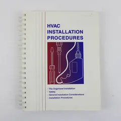 HVAC Installation Procedures 1997 Spiral Bound Book