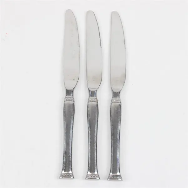 Lot of 3 Retroneu Istanbul Dinner Knives Flatware Set Used