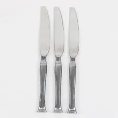 Lot of 3 Retroneu Istanbul Dinner Knives Flatware Set Used