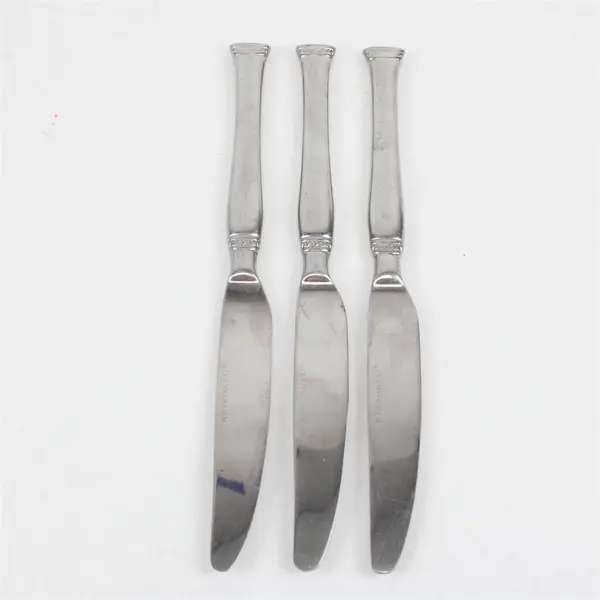 Lot of 3 Retroneu Istanbul Dinner Knives Flatware Set Used