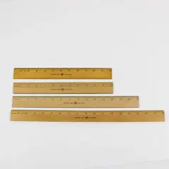 Four Westcott Rulers in Various Sizes: 12, 15, and 18 inches. Good Condition.