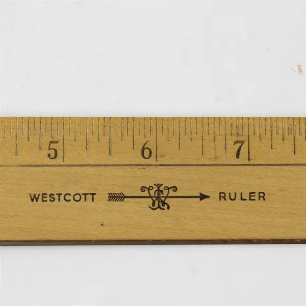 Four Westcott Rulers in Various Sizes: 12, 15, and 18 inches. Good Condition.