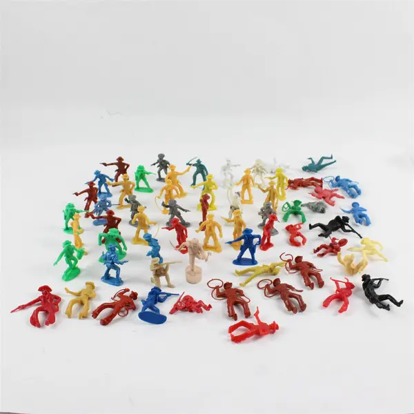 Vtg 1950's Marx Sears Heritage Fort Apache Playset Pieces - 60 Cowboys