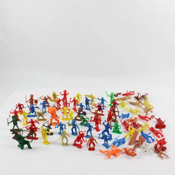 Vtg 1950's Marx Sears Heritage Fort Apache Playset Pieces - 74 Native Americans