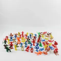 Vtg 1950's Marx Sears Heritage Fort Apache Playset Pieces - 74 Native Americans