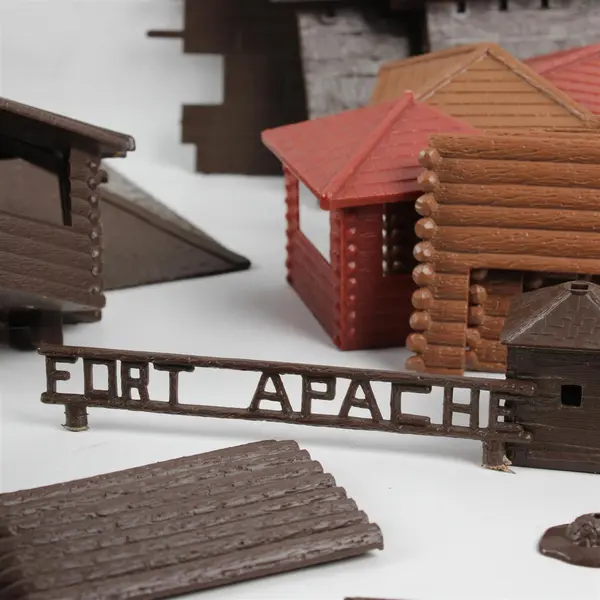 Vtg 1950's Marx Sears Heritage Fort Apache Playset Stockade Replacement Pieces