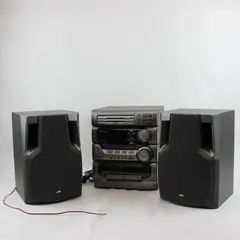 JVC MX-D302T Stereo Receiver + 2 Speakers Vintage Tested Powers On