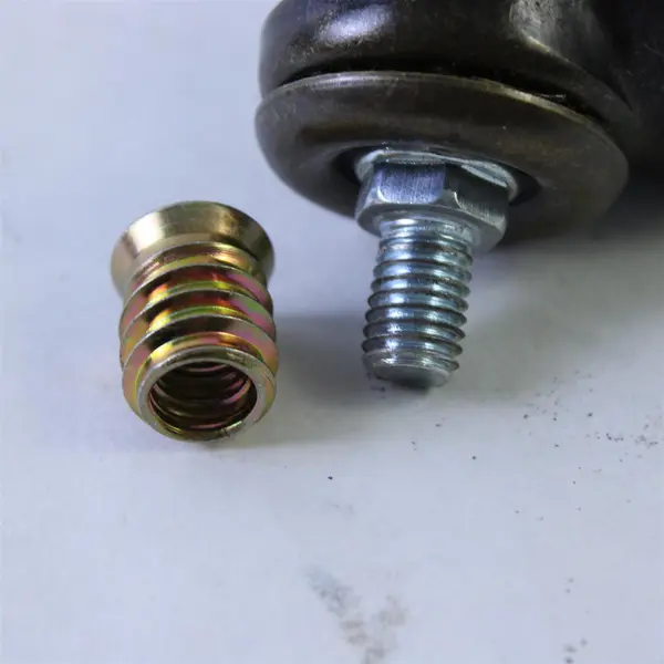 5pcs 2 Inch Ball Caster Wheels Threaded Stem Caster Bronze