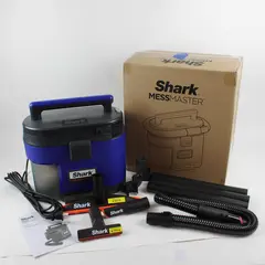 Shark MessMaster Blue/Black 1-Gallon Wet/Dry Vacuum W/ Accessories VS100 Series