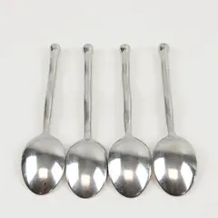 Four Gibson Polished Contour Oval/Place Spoons