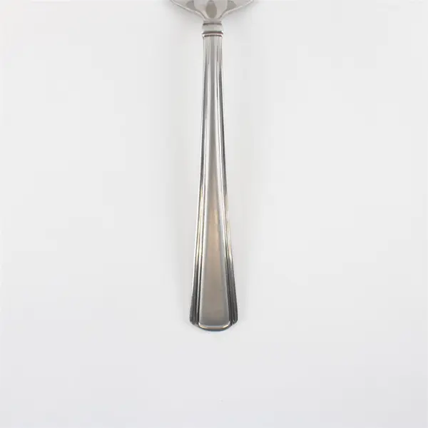 Reed & Barton Newhall Matte 18/10 Stainless Pierced Tablespoons and Meat Fork
